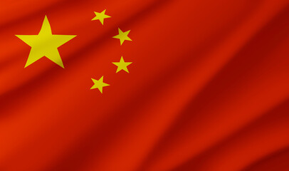 flag of china background. banner templates design. 3D illustration