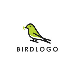 Bird Animal logo design vector element