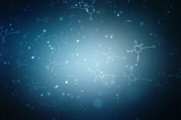 2d illustration Abstract futuristic electronic circuit technology background