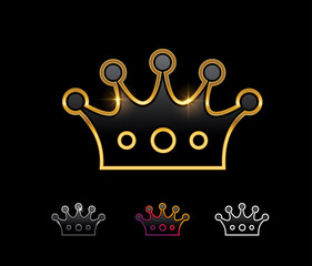 Golden Vector Vector Sign