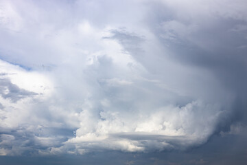 Fototapeta na wymiar picturesque dark gray storm clouds