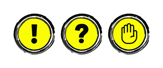 stop sign. Vector icon	