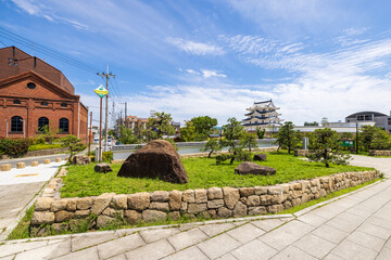 尼崎城の公園