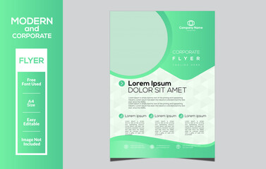 Modern and corporate flyer design template