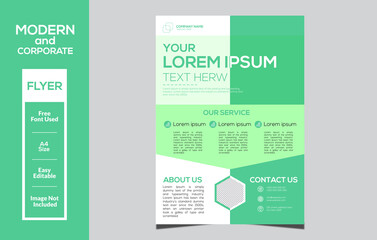 Modern and corporate flyer design template