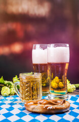 Oktoberfest food drink background