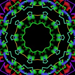 Colourful floral pattern illustration design.