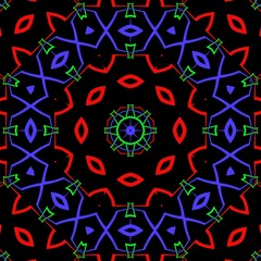 Colourful floral pattern illustration design.