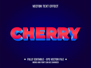 Editable vector text effect style gradient color