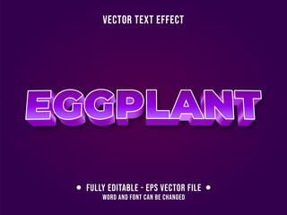 Editable vector text effect style gradient color