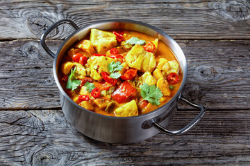 Moqueca Baiana, brazilian fish curry, top view