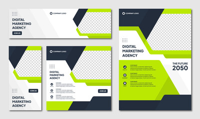 Editable Instagram post template modern background. Promotional web banner for company business. professional business instagram stories. webinar banner sale ads and discount promo