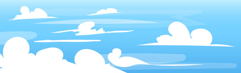 Sky background with clouds, Illustration Vector EPS 10
