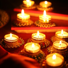 candles in the church Deepawali candle Diya light festival 