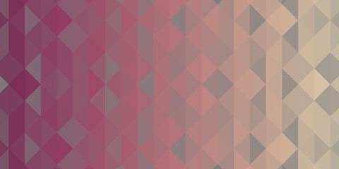 Abstract geometric background. Triangular pixelation. Mosaic, pink gradient.