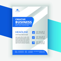 Corporate business annual report cover page design templates