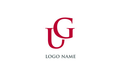 Alphabet Letters Initial Monogram Logo ug, gu, u AND g