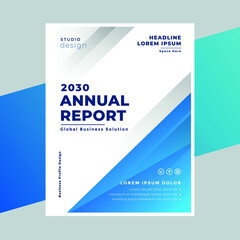 Corporate business annual report cover page design templates