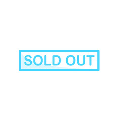 Illustration Vector Graphic of Sold Out label icon
