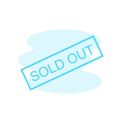 Illustration Vector Graphic of Sold Out label icon