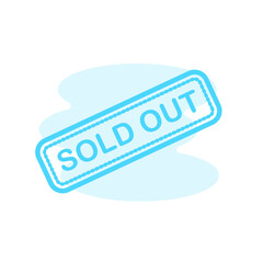 Illustration Vector Graphic of Sold Out label icon