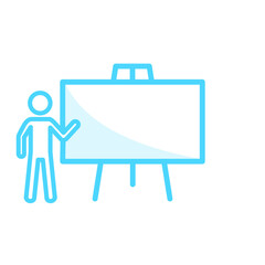 Illustration Vector Graphic of Whiteboard icon