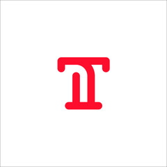Illustration letter T logo inspiration concept