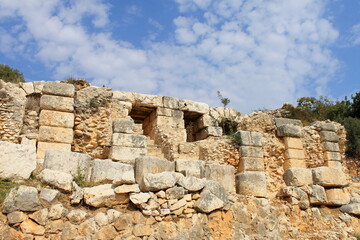 Fototapeta na wymiar Elaiussa Sebaste - the ruins of an ancient Roman city in the province of Mersin, turkey