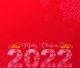 Merry Christmas background, Happy New Year 2022