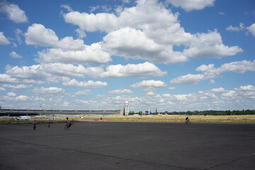 Tempelhof, Berlin, by blue sky and nice weather