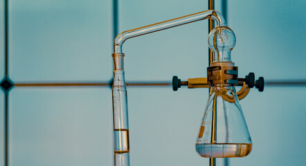 Laboratory with chemical devices for sublimation