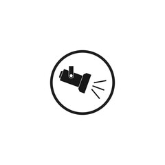 Spotlight Icon. Vector Illustration for mobile concept and web design.