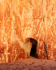 inside the cave