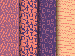 pattern abstract line element set