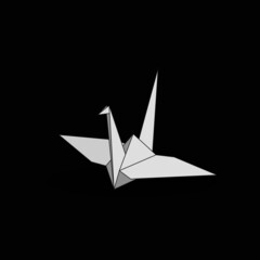 paper bird origami illustration