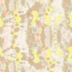 Tie Dye Seamless Pattern. Ethnic Texture. 