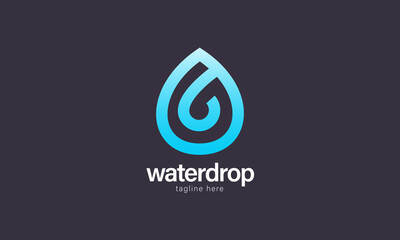 Water drop symbol logo design template icon. Template vector illustration design