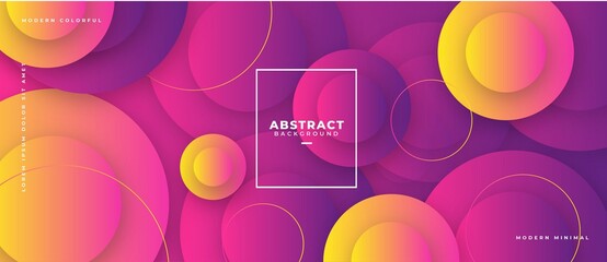 Abstract Geometric Shapes Composition Banner_9