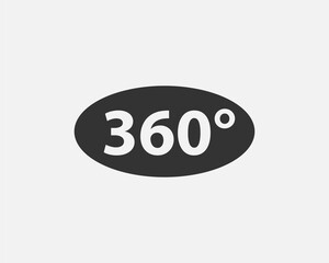 360 degree view vector icon