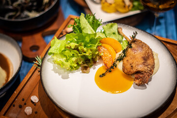 Duck with orange sauce