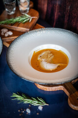 Tomato & Carrot soup with toasts