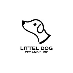 dog animal logo vector