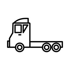 truck simple icon design, vehicle outline icon