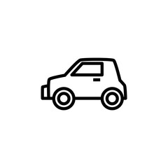 micro simple icon design, vehicle outline icon