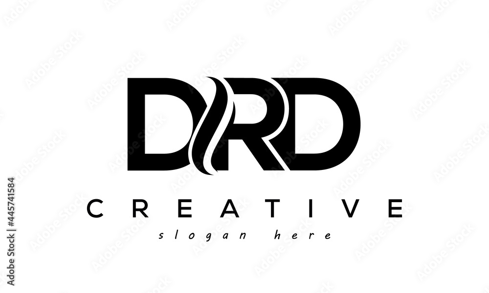 Wall mural letter drd creative logo design vector