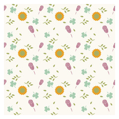 seamless pattern with flowers