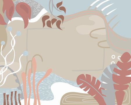 abstract simple template for design in genle shades