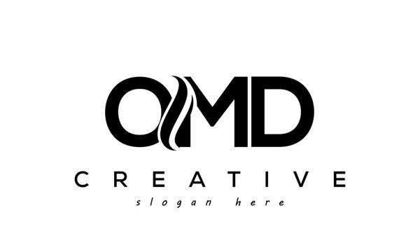 Letter OMD creative logo design vector
