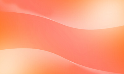 Elegant graphic background, smooth blur, curved and wave pattern, bright orange texture for illustration.