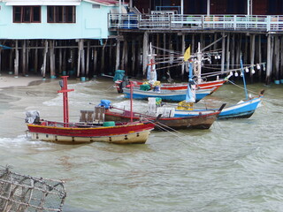 fishing boats on the beach